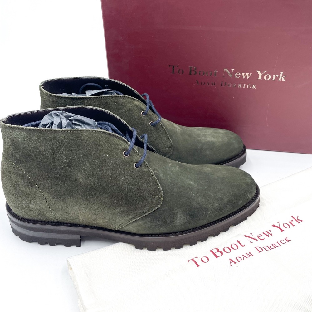 To Boot New York Adam Derrick Dickens Green Suede Leather Chukka Boots Mens Sz 9